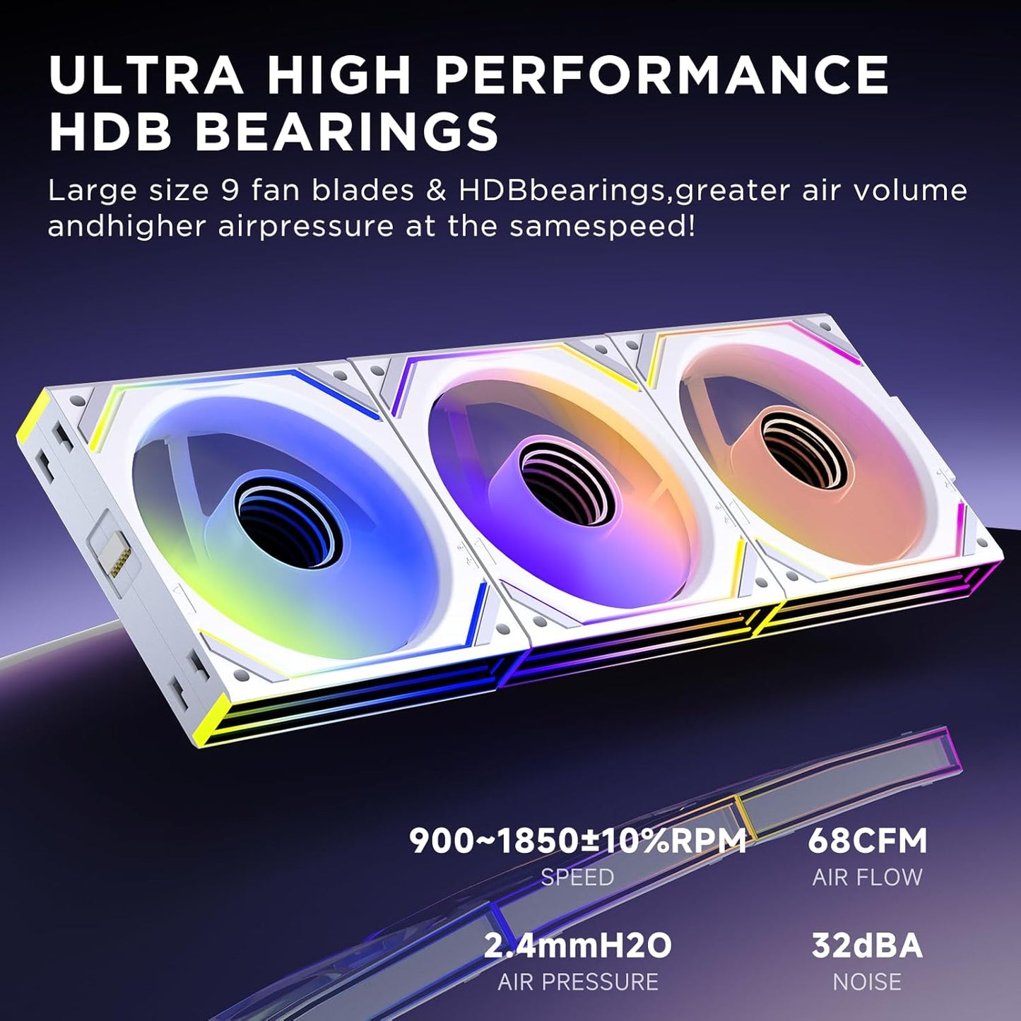 The Opal Pure | Ryzen 7 9850X3D | RX 9070 XT 16GB | 32GB DDR5 | 2TB Gen5 NVMe | White LCD Showcase Gaming PC