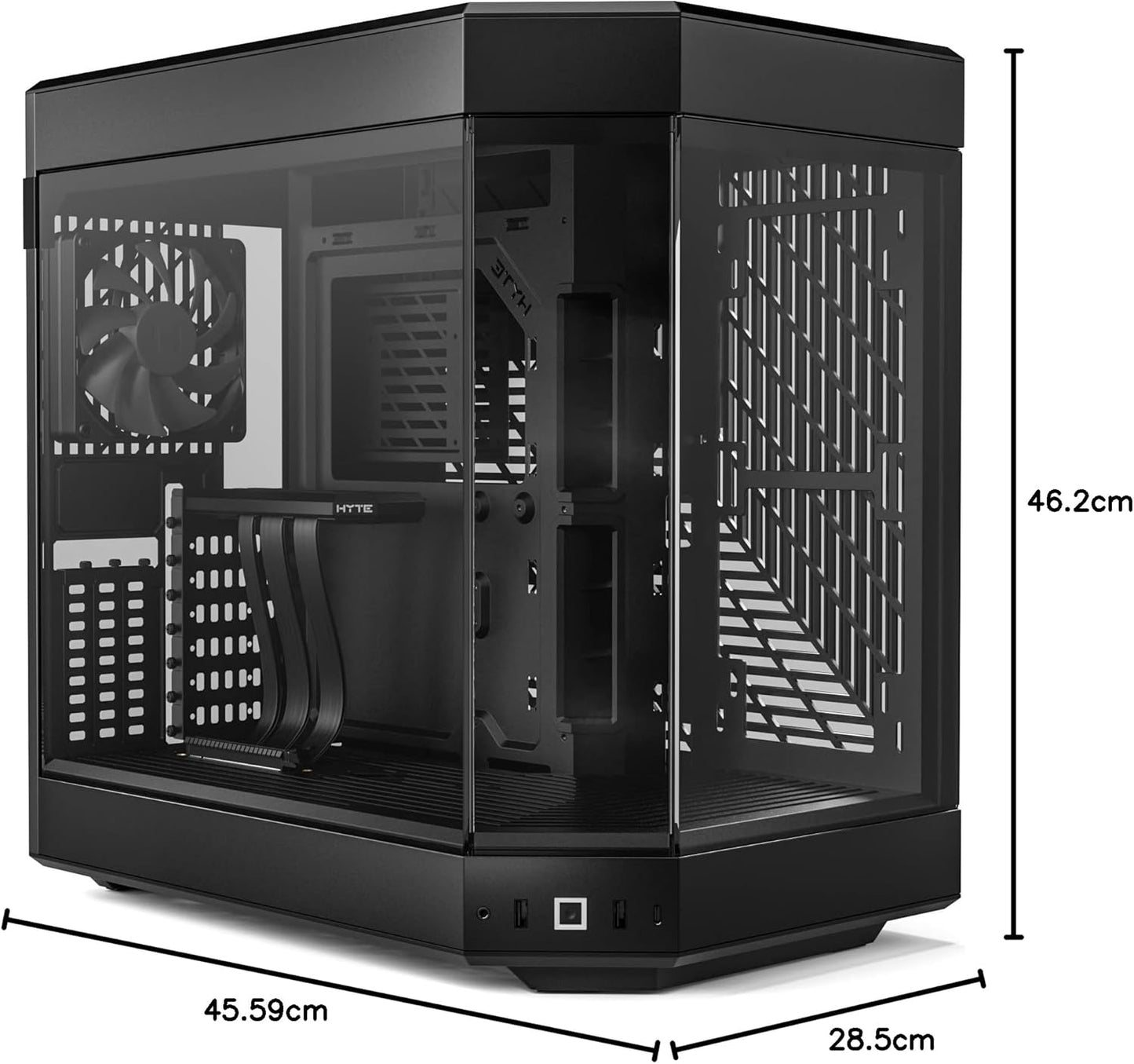 HYTE Y60 Black RTX 5070 Gaming PC | Ryzen 5 7600X | 32GB DDR5 | 2TB NVMe | LCD AIO | Lian Li Infinity RGB | 1440p Gaming | Streaming Ready