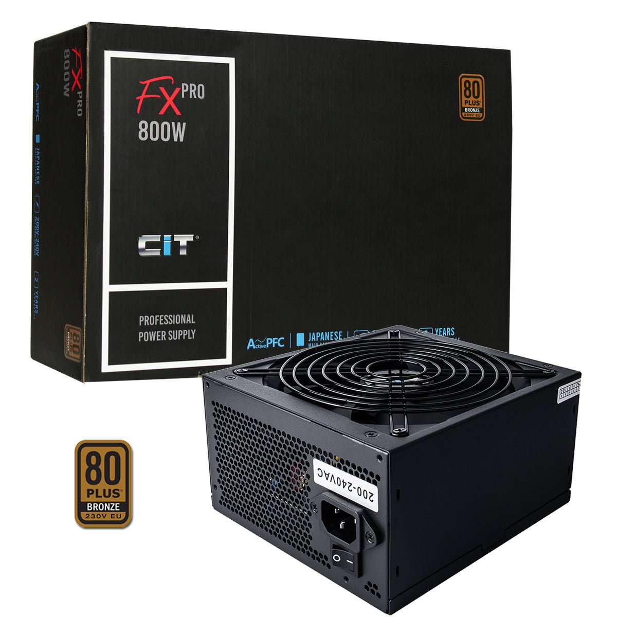 800W FX Pro 14cm Fan APFC 80 Plus - Pink Parsnip Computers