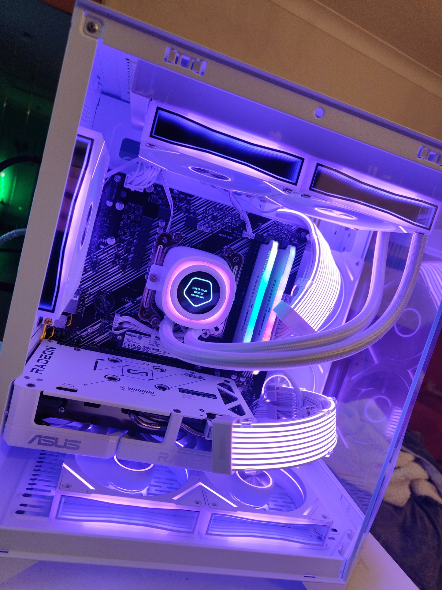 THE FROSTBITE 1080 – All-White 1080p Gaming Beast | White Build | DDR4