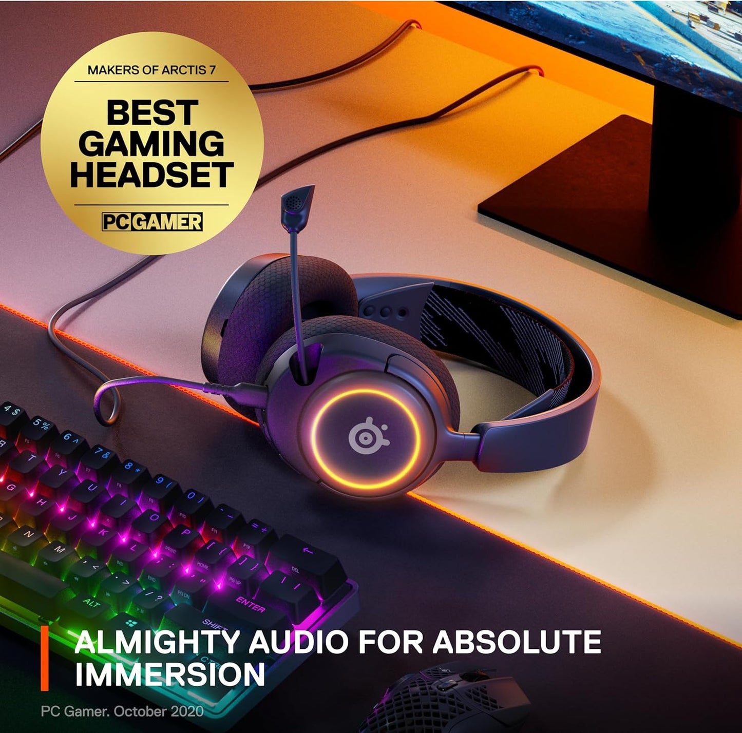 SteelSeries Arctis Nova 3 Wired On-ear Stereo Gaming Headset - Black