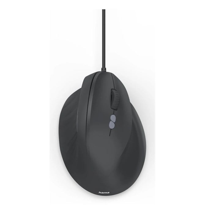 ECM-500R Ergonomic Wired Mouse - Black