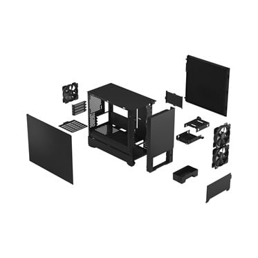 Fractal Design Pop Mini Silent PC Case - Black Solid