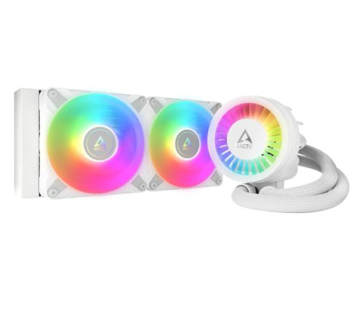 Arctic Liquid Freezer III A-RGB 240mm Liquid CPU Cooler, P12 PWM PST ARGB Fans & ARGB PWM Controlled Pump, White