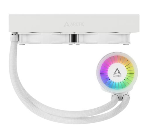 Arctic Liquid Freezer III A-RGB 240mm Liquid CPU Cooler, P12 PWM PST ARGB Fans & ARGB PWM Controlled Pump, White