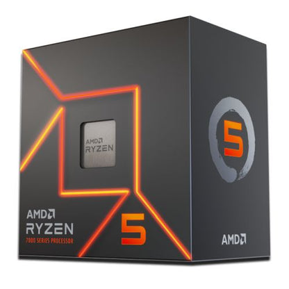 Clean Black Performance PC | Ryzen 5 7600X | RX 9060 XT 8GB | 32GB DDR5 RAM | 1TB NVMe SSD | Windows 11