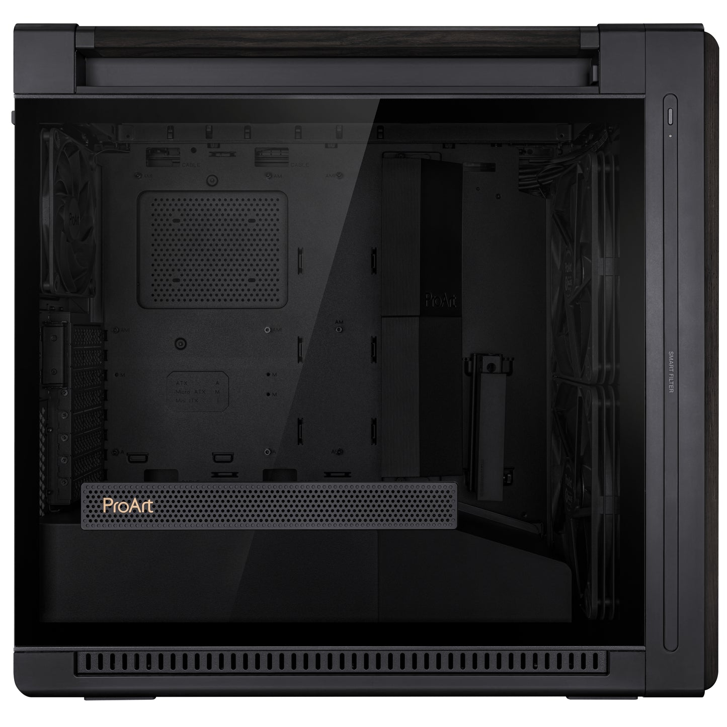 Asus ProArt PA602 Tempered Glass Airflow PC Case - Wood Edition