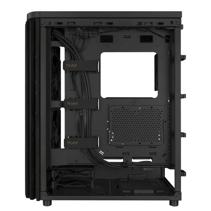 Asus ProArt PA602 Wood PC Case - Black Mid-Tower Chassis