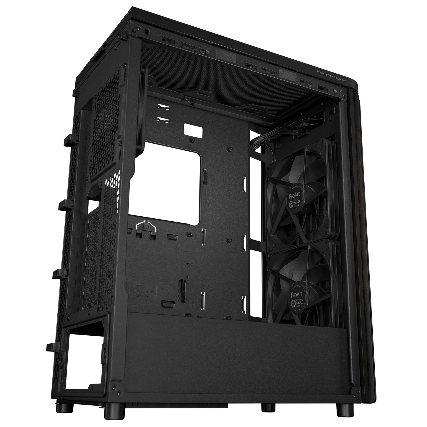 Asus ProArt PA602 Wood PC Case - Black Mid-Tower Chassis