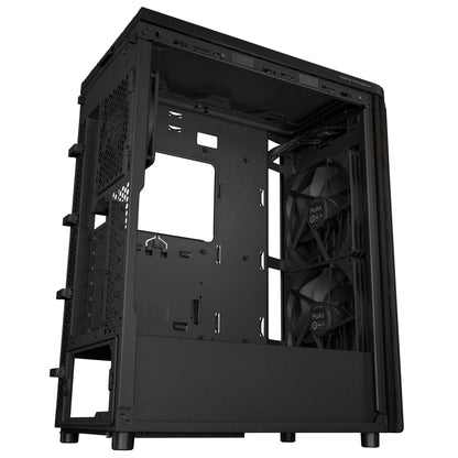 Asus ProArt PA602 Wood PC Case - Black Mid-Tower Chassis