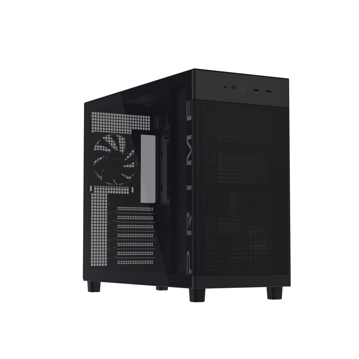 Prime AP303 Tempered Glass PC Case - Airflow Design