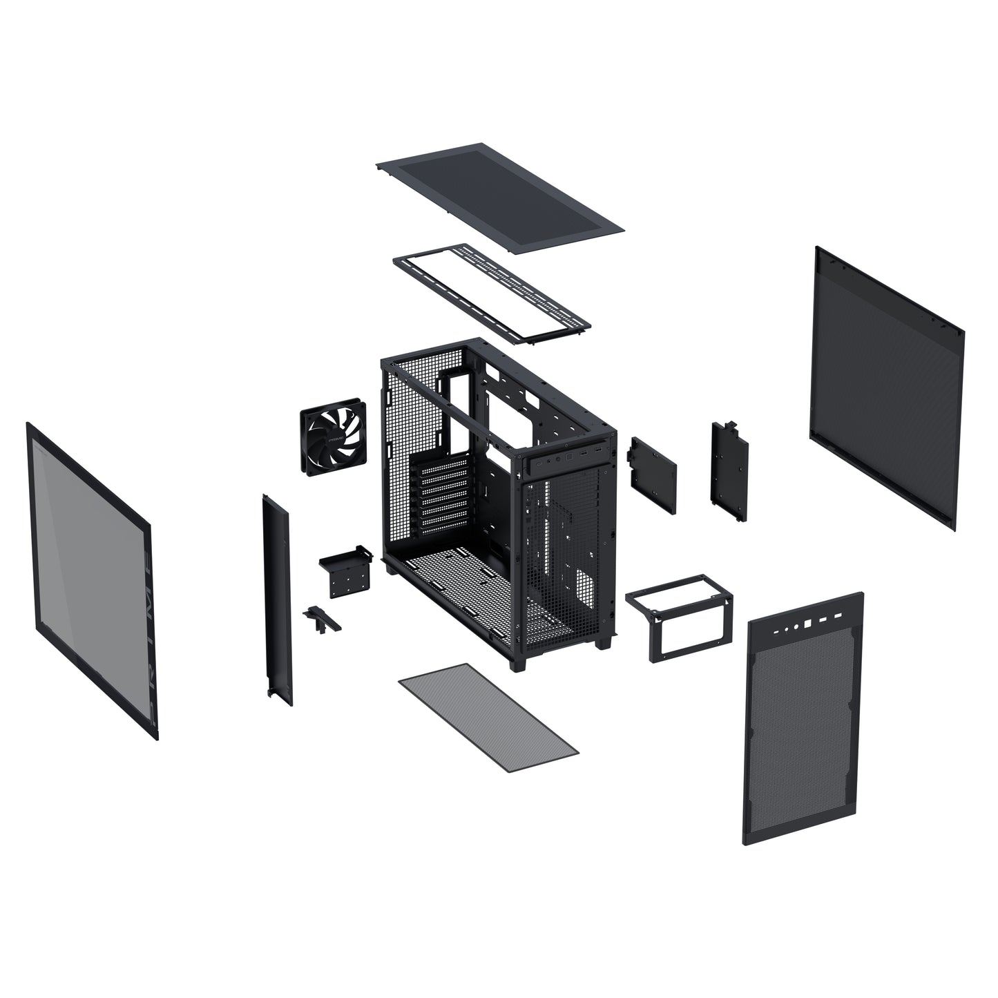 Prime AP303 Tempered Glass PC Case - Airflow Design