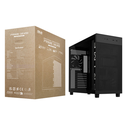 Prime AP303 Tempered Glass PC Case - Airflow Design