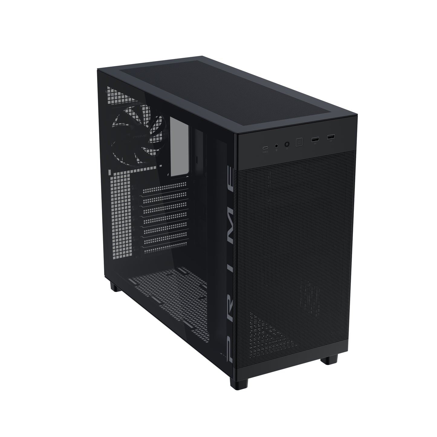 Prime AP303 Tempered Glass PC Case - Airflow Design