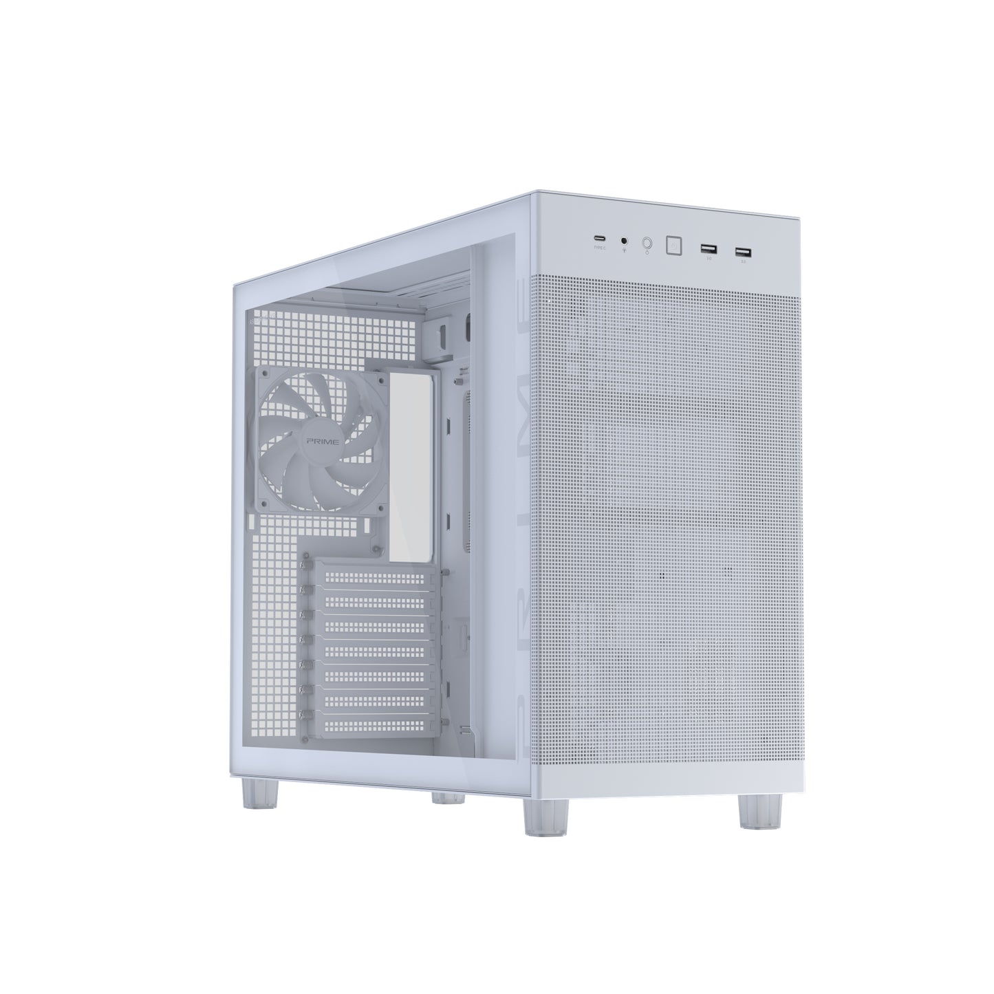 Hyte Prime AP303 Tempered Glass PC Case - White