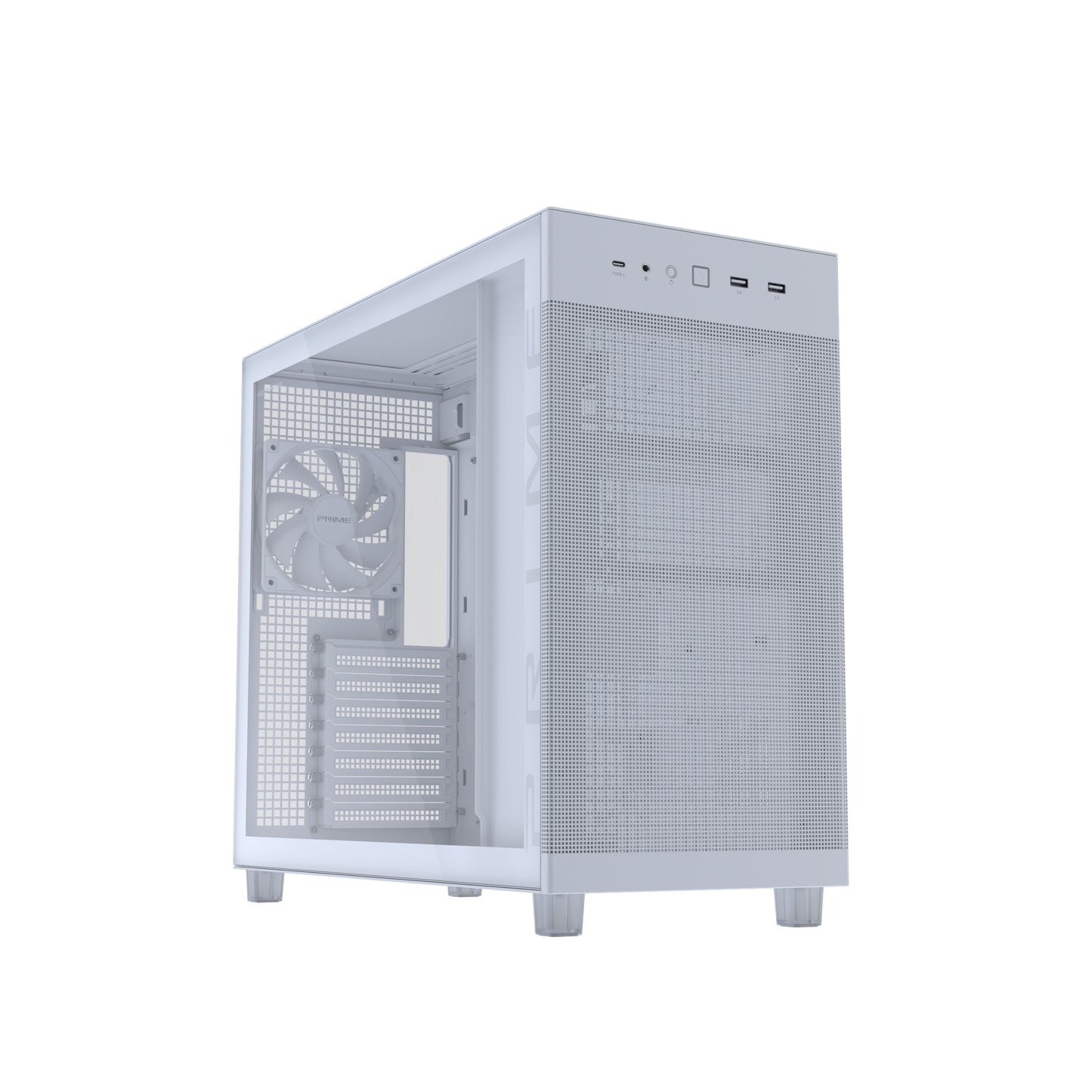Hyte Prime AP303 Tempered Glass PC Case - White