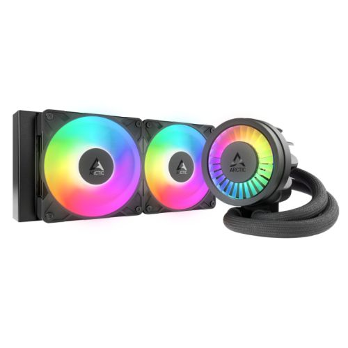 ARCTIC Liquid Freezer III A-RGB 240mm Liquid CPU Cooler, P12 PWM PST ARGB Fans & ARGB PWM Controlled Pump, Black