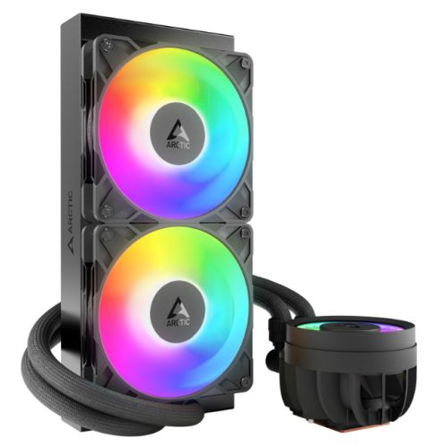 ARCTIC Liquid Freezer III A-RGB 240mm Liquid CPU Cooler, P12 PWM PST ARGB Fans & ARGB PWM Controlled Pump, Black