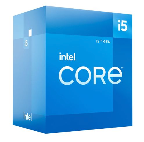 Intel Core i5-12400 CPU, 1700, 2.5 GHz (4.4 Turbo), 6-Core, 65W, 18MB Cache, Alder Lake