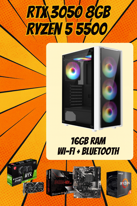 BLADE LITE – Ryzen 5 5500 • RTX 3050 8GB • 16GB RAM • Wi-Fi