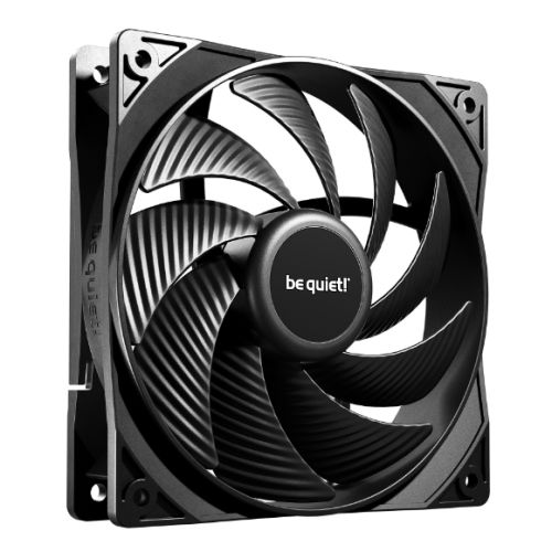 Be Quiet! BL106 Pure Wings 3 PWM High Speed 120mm Case Fan, Rifle Bearing, Black, 2100 RPM, Ultra Quiet
