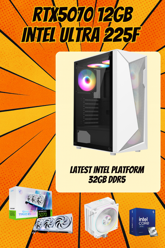The Carisma White Edition – RTX 5070 Gaming PC