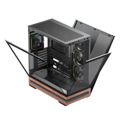 Clean Black Performance PC | Ryzen 5 7600X | RX 9060 XT 8GB | 32GB DDR5 RAM | 1TB NVMe SSD | Windows 11