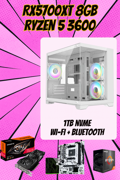 CONCEPT Bargain Boost Pro Gaming PC – Ryzen 5 3600X | RX 5700 XT 8GB | 16GB RAM | 1080p & 1440p Ready