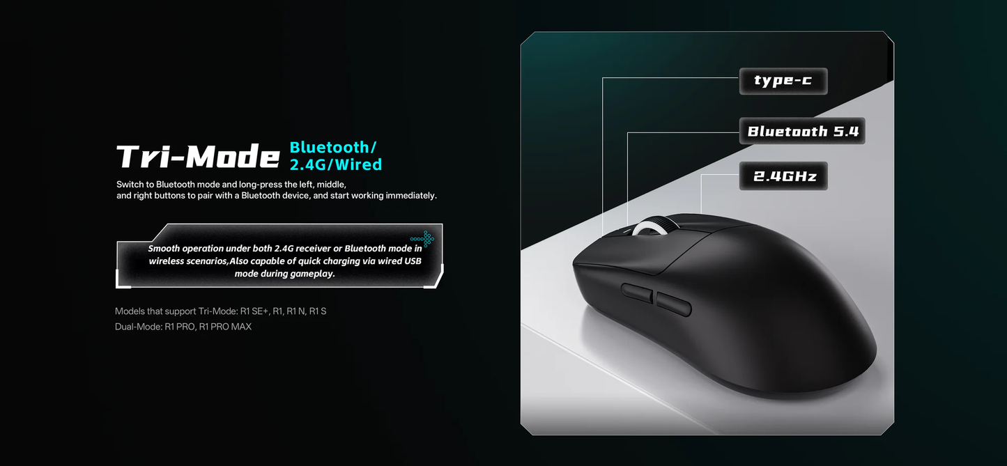 VXE RI Pro max Wireless Gaming Mouse 43g VX 8KHz Ultra Lightweight Mouse