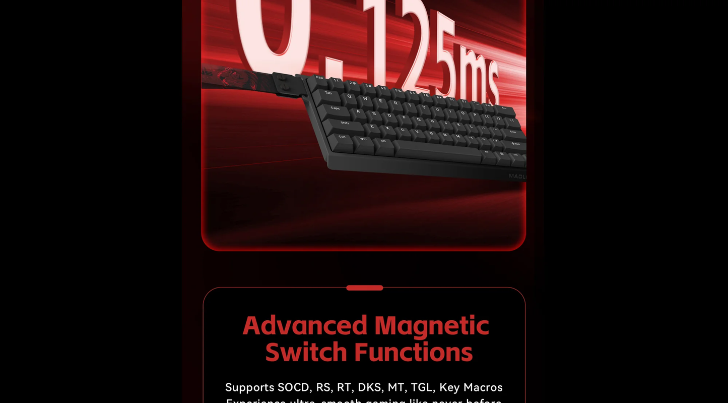 MADLIONS MAD60HE Magnetic Gaming Keyboard RGB 8000Hz Rapid Trigger Keyboard