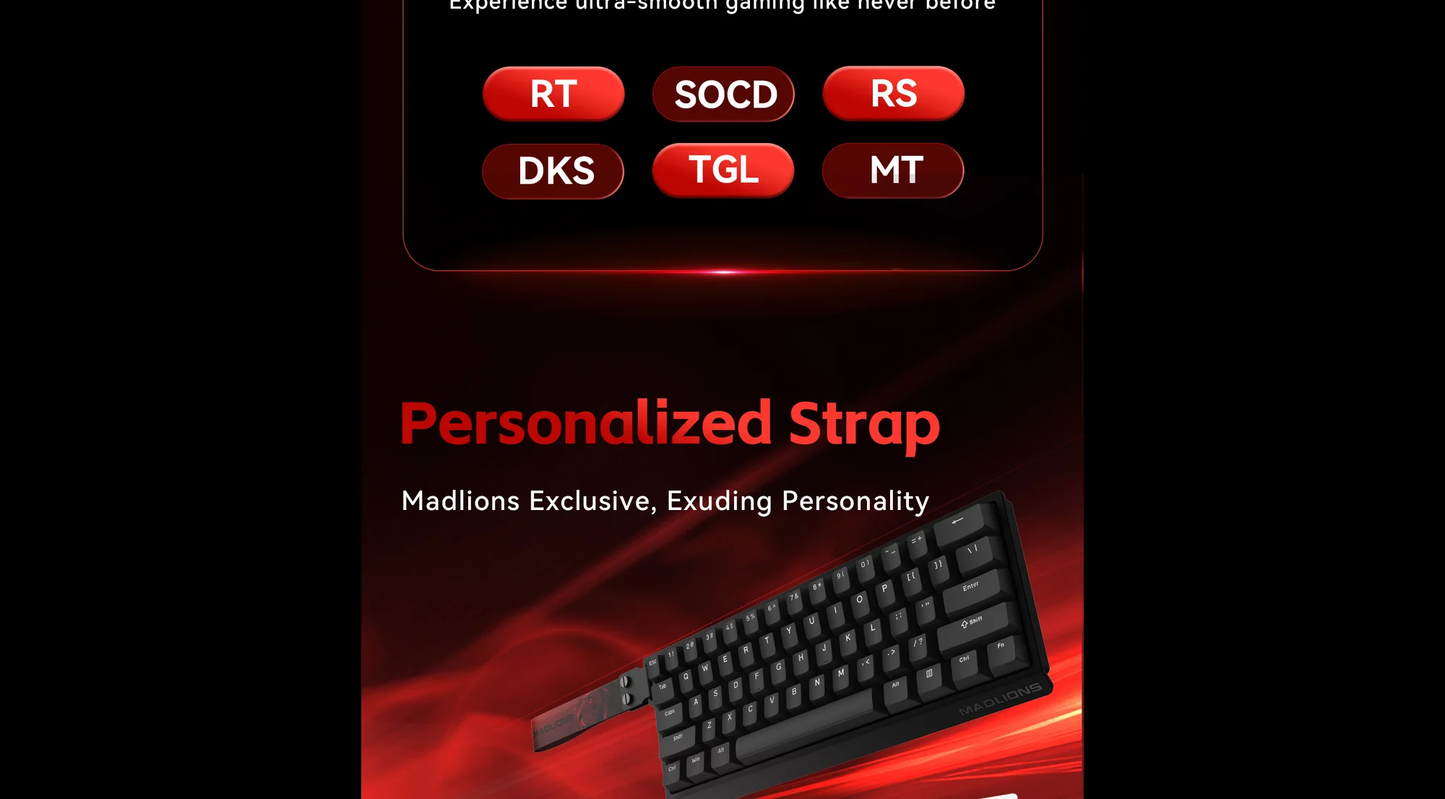 MADLIONS MAD60HE Magnetic Gaming Keyboard RGB 8000Hz Rapid Trigger Keyboard