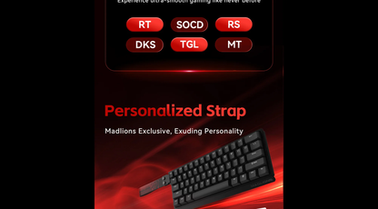 MADLIONS MAD60HE Magnetic Gaming Keyboard RGB 8000Hz Rapid Trigger Keyboard