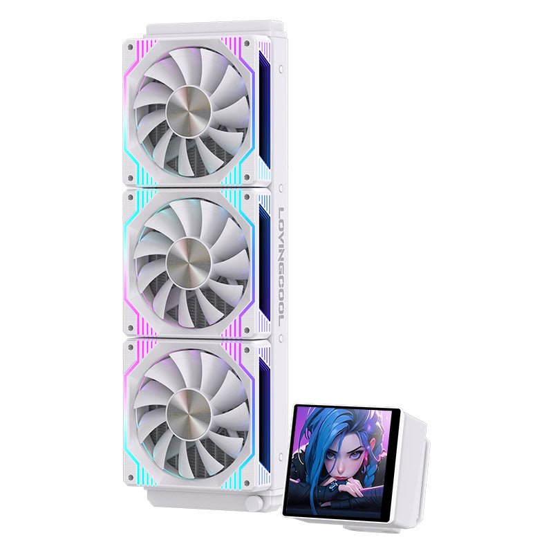 The Tom – RTX 5060 White Gaming PC | Ryzen 5 5600X | 32GB RAM | 1TB NVMe | LCD AIO | Windows 11