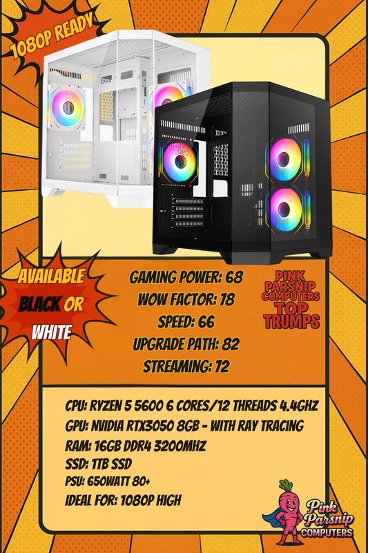 Eclipse Entry — Ryzen 5 5600 • RTX 3050 8GB • 16GB RAM • 1TB SSD