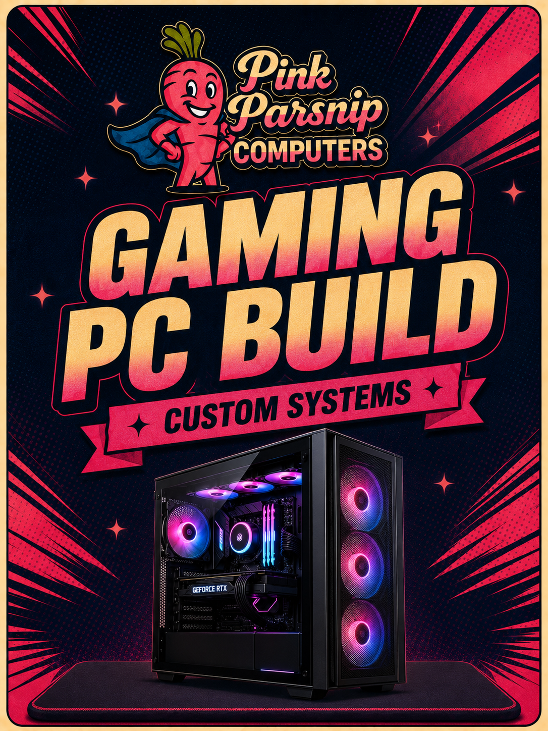 New Build Fee – Standard Gaming PC (£200)