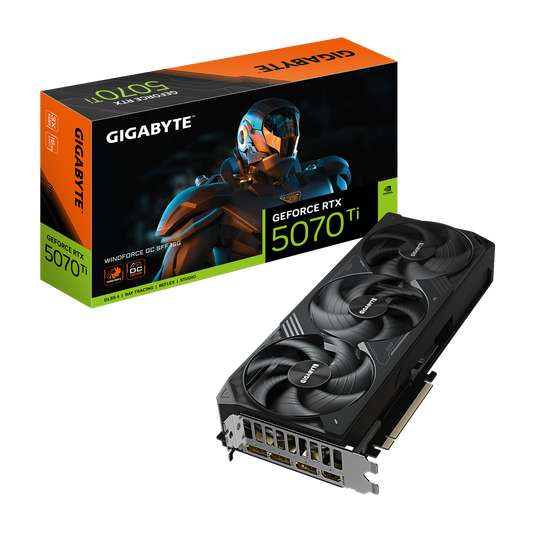 GIGABYTE RTX 5070 TI 16GB WINDFORCE OC