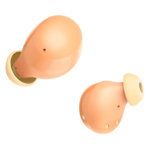 Hama (Freedom Buddy II) Bluetooth Earbuds True Wireless with Mic, Bass Boost, Touch/Voice Control, 20 Hour Battery, Charging/Carry Case, Orange