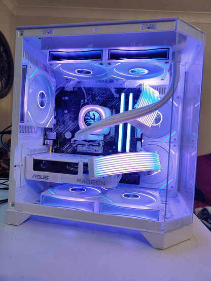 THE FROSTBITE 1080 – All-White 1080p Gaming Beast | White Build | DDR4