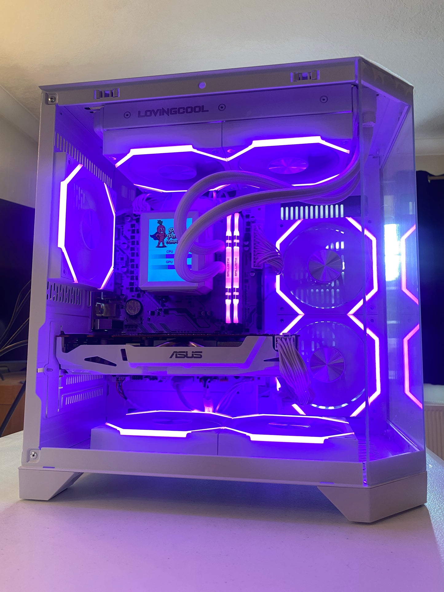 The Polar ❄️ | GTX 1070 8GB Gaming PC | Ryzen Platform | 16GB RAM | 1TB NVMe | RGB | AIO Screen | DDR4
