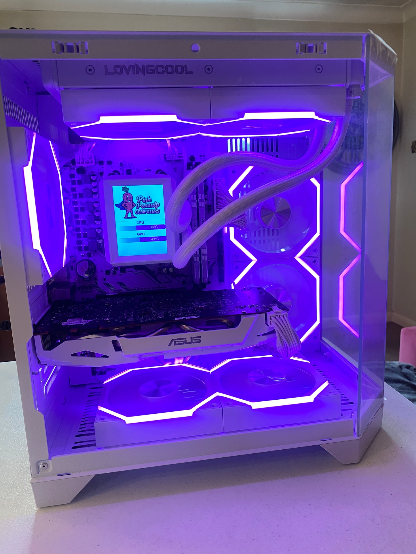The Polar ❄️ | GTX 1070 8GB Gaming PC | Ryzen Platform | 16GB RAM | 1TB NVMe | RGB | AIO Screen | DDR4