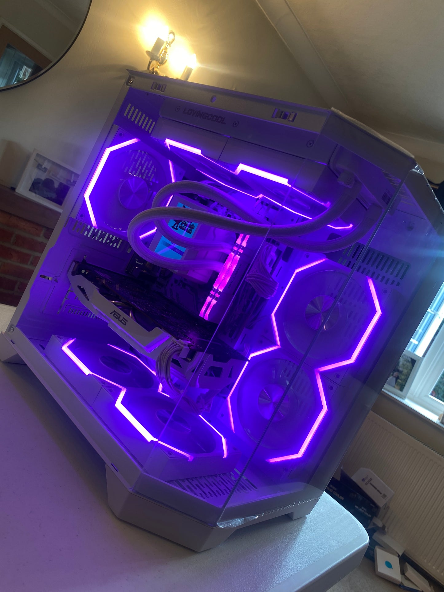 The Polar ❄️ | GTX 1070 8GB Gaming PC | Ryzen Platform | 16GB RAM | 1TB NVMe | RGB | AIO Screen | DDR4