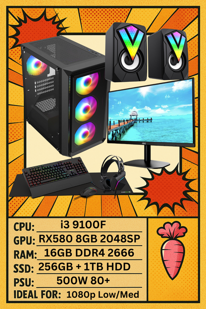 Gaming PC Bundle - Gaming PC - Monitor - Keyboard/Mouse - Speakers - Brilliant Spec for Money