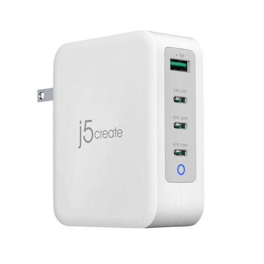 J5CREATE 130W GAN USB-C 4-PORT CHARGER