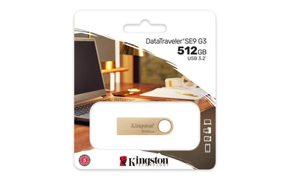 512GB SE9 G3 PEN USBA 3.2 GOLD CASE