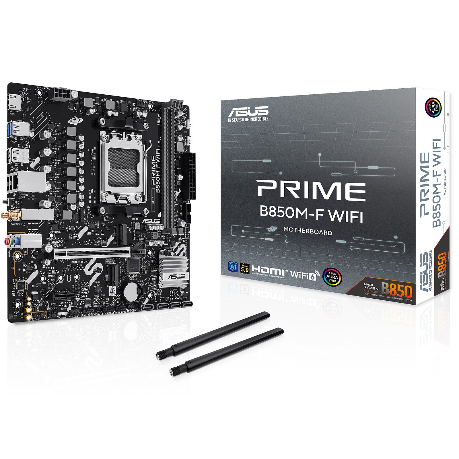 ASUS PRIME B850M-F WIFI AMD B850 AM5 Micro ATX Motherboard