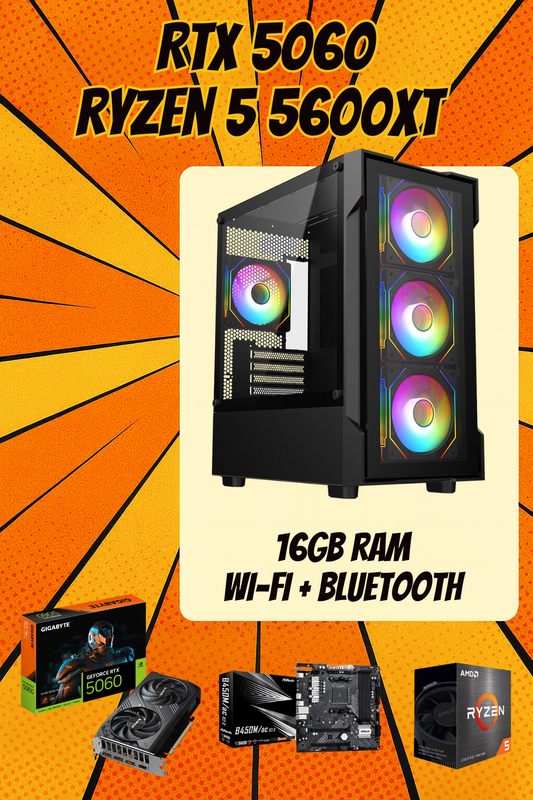 Phoenix CORE SPEC – Ryzen 5 5600X • RTX 5060 8GB • 16GB RAM • Wi-Fi