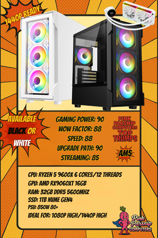 Phoenix Pro — Ryzen 5 9600X • RX 9060 XT 16GB • 32GB DDR5 • 1TB NVMe Gen4