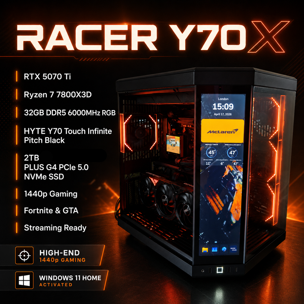 The Racer Y70 Touch