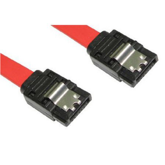 SATA2 Cable — 45cm Red (Locking Latch, Straight Connection)