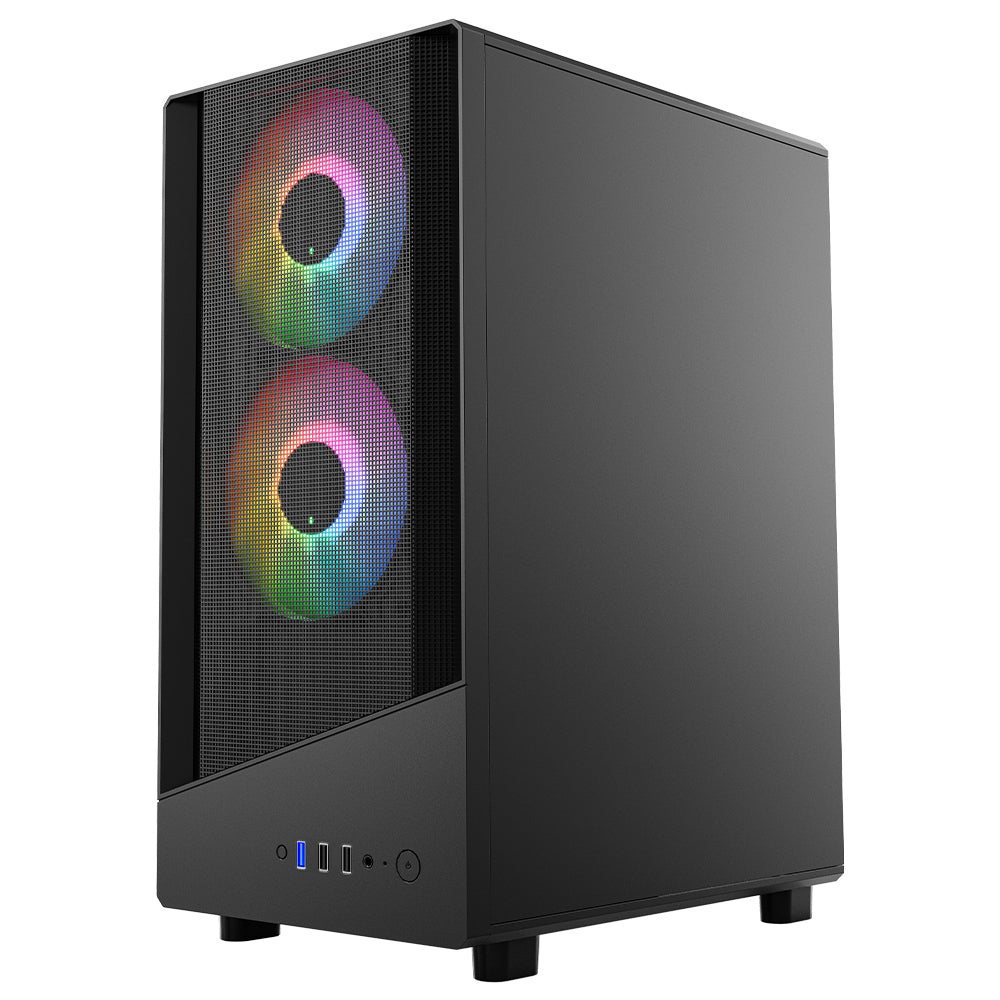 VIDA SPIRE M MATX BLACK GAMING CASE